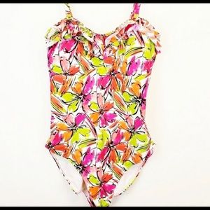 Anne Cole 1 Piece Bathing Suit Bright Floral 18…